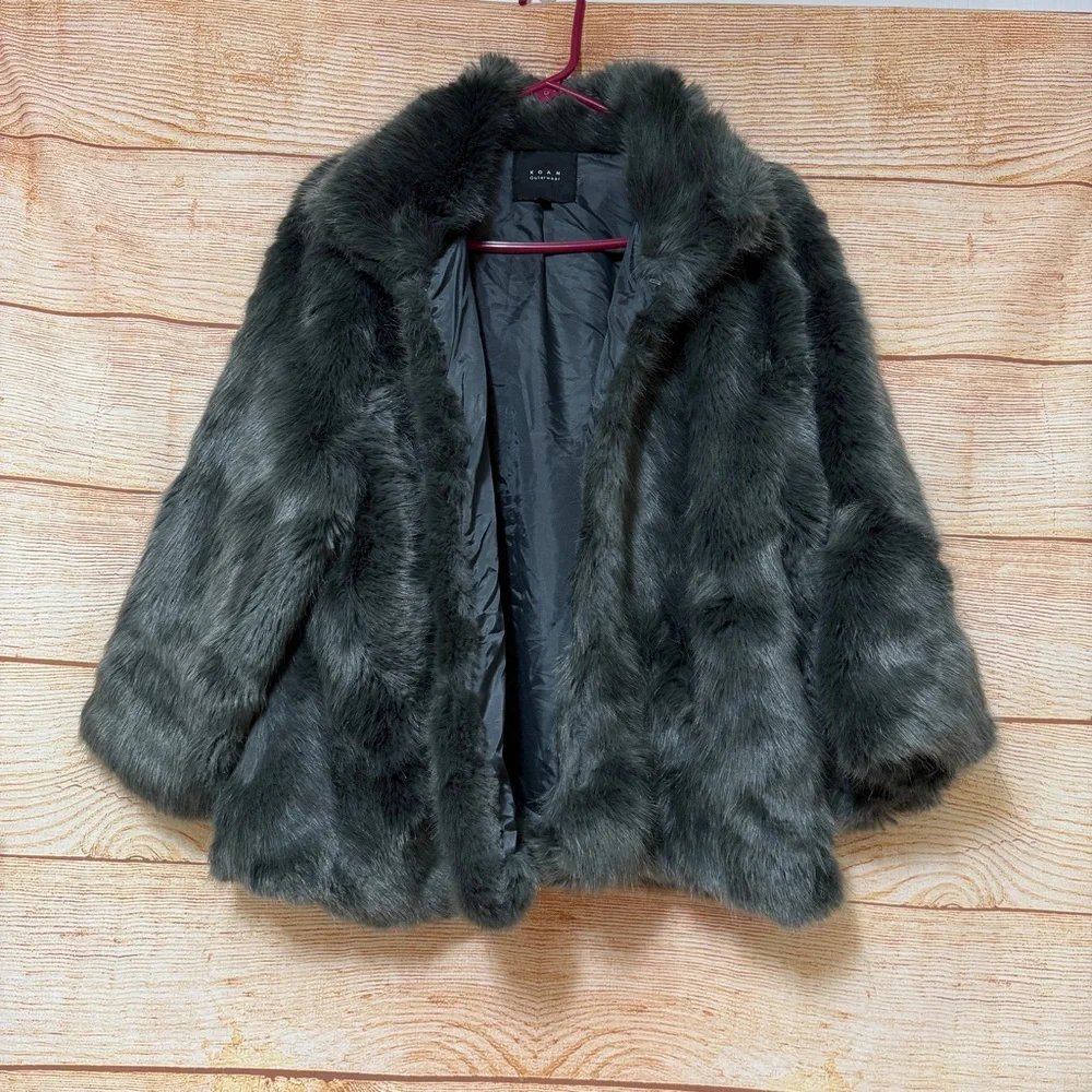 KOAN OuterWear Fur Coat Gray GruppoCoin Made in Italy